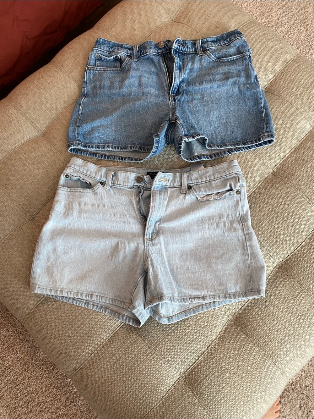 Bundle of two Banana Republic Denim Shorts Duo - Medium Blue & Light Blue
